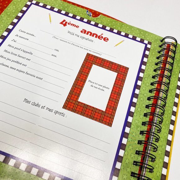 French School Keepsake Journal Book Kindergarten to grade 6 - Picture 8 of 9